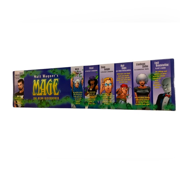 Matt Wagner\'s MAGE 7-Piece PVC Figure Set Comics Big Blast Graphitti Designs NEW